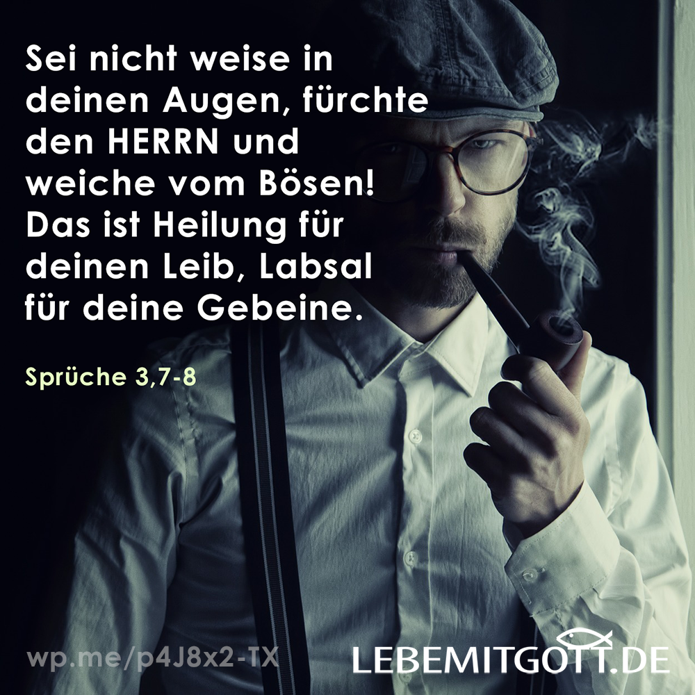 Sei nicht weise in Deinen Augen
